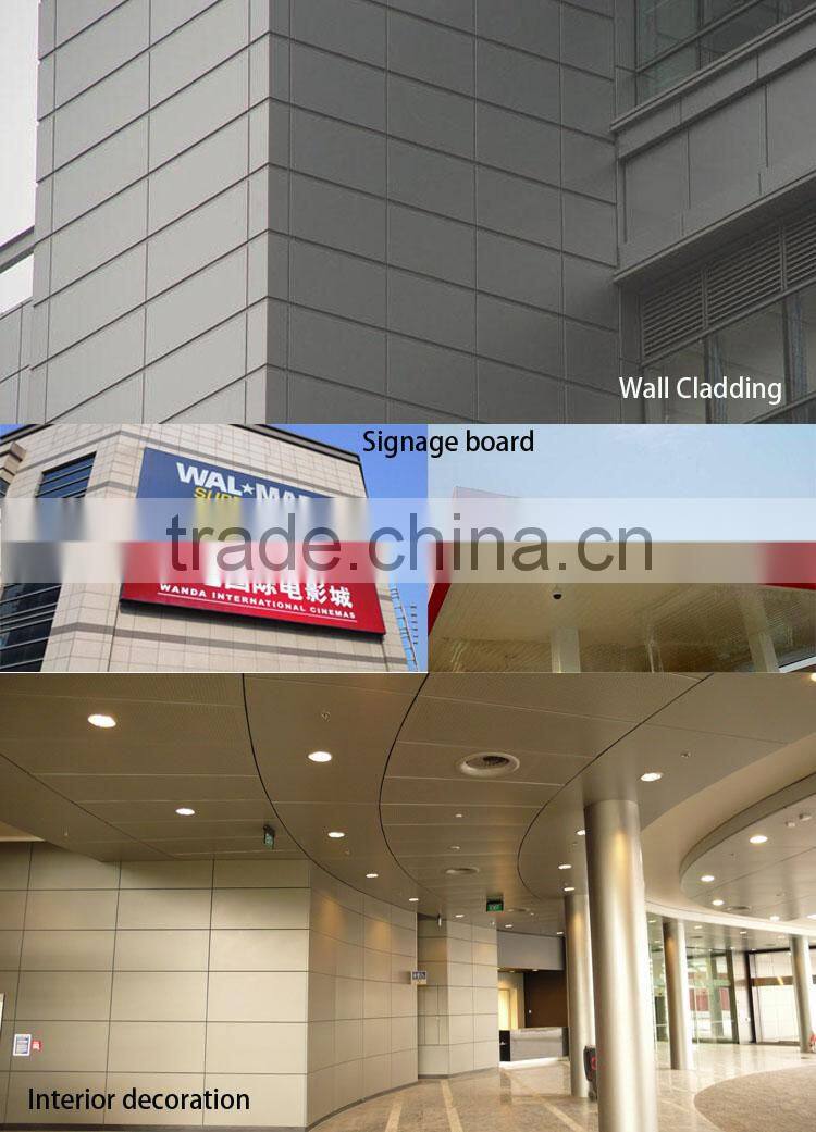 Greenbond high gloosy PE coating acm office partition panel