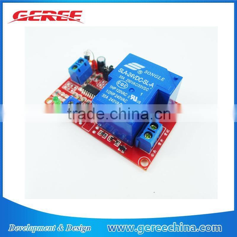 With input power indicator 24V Relay module delay OFF up to 1 hour