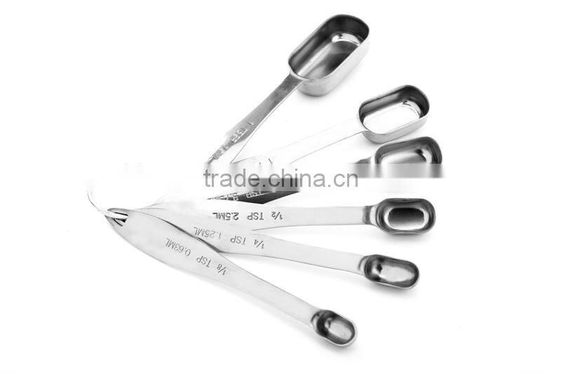 Hot sale passed FDA or LFGB long handled measuring spoons