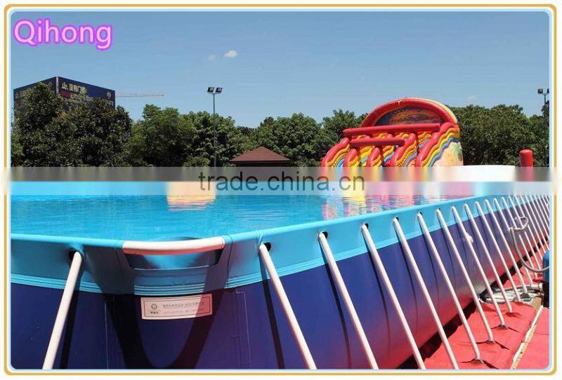 steel frame swimming pool, metal frame water pool with inflatable water slides, used pools for sale