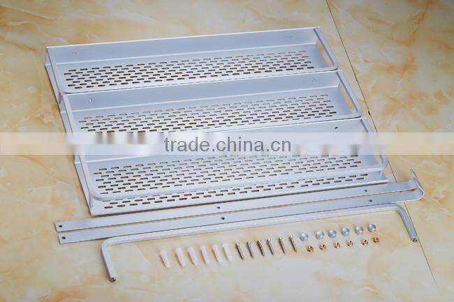 hot sale 3-tier Storage Holders Aluminum Wall Bathroom Rack/paper towel holder 12cm-wide