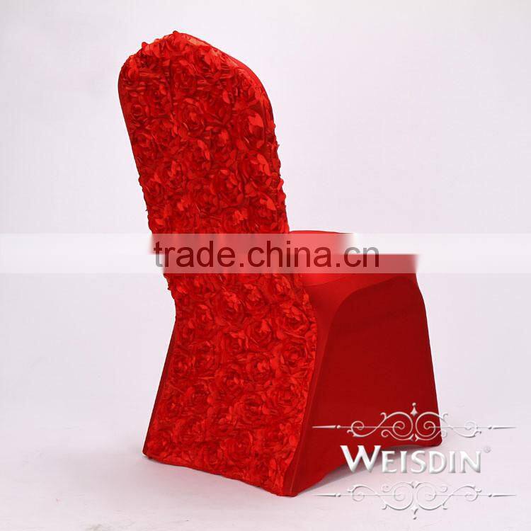 Guagnzhou Manufacture flower pattern fancy spandex chair cover for wedding