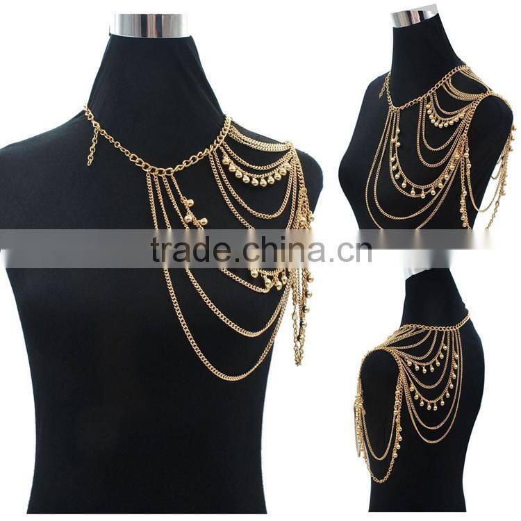 women shoulder necklace chain, shoulder chain jewelry