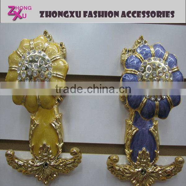 new fashion beautiful rhinestone plastic curtain tieback