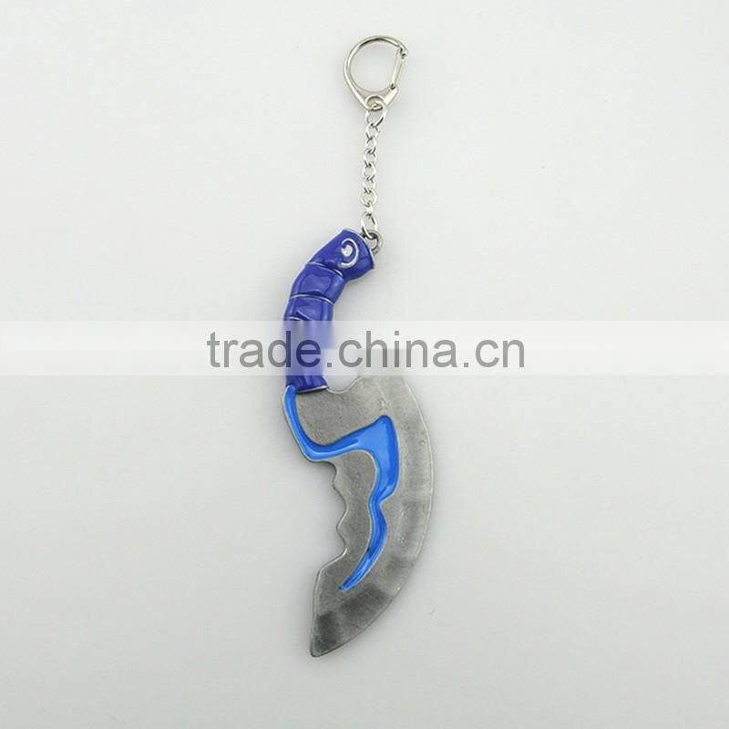 Promotional prducts metal alloy broadsword design men key ring