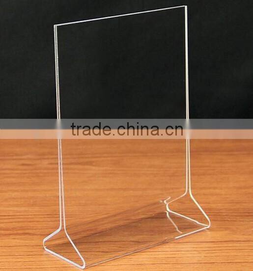 5*7" acrylic sign holder, Acrylic POS Display,Acrylic Menu Holder
