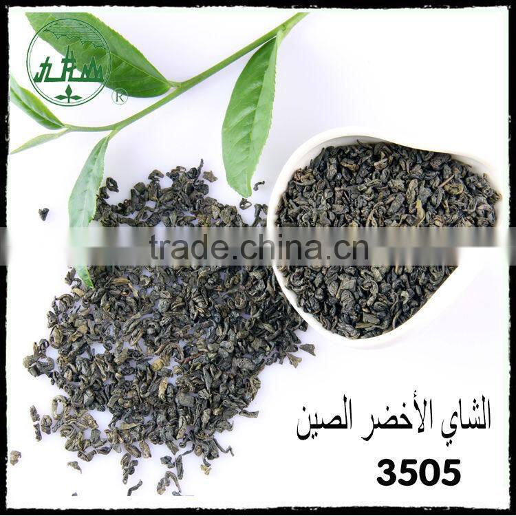 China Alibaba Supplier organic chinese gunpowder tea/Gunpowder 3505 Distributors