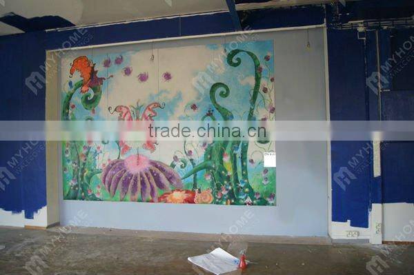 (L00005)living room 3d high end glitter vinyl wall mural