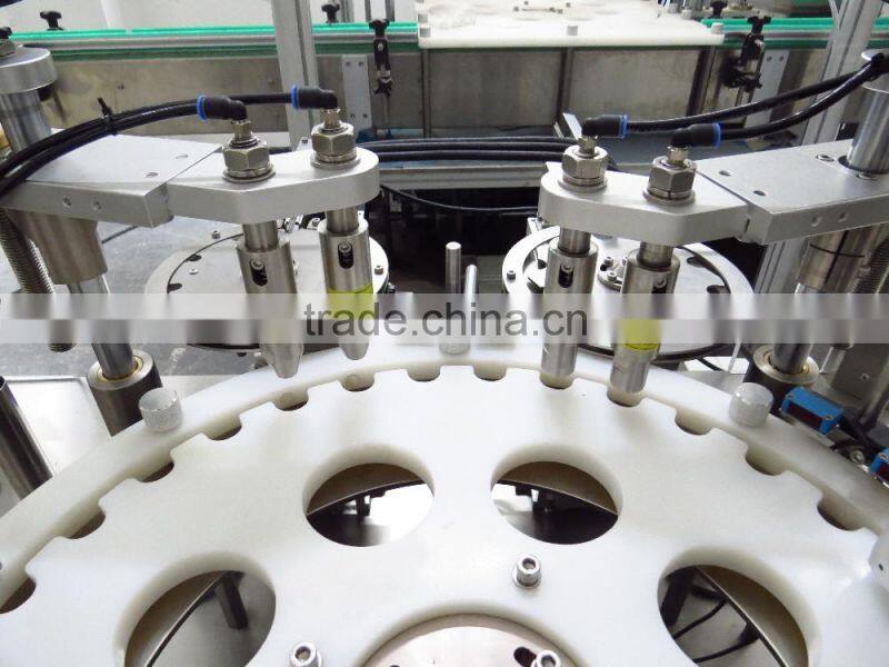 DTNX-60Y Mechanical Hand Duel Lines Eye Drop Filling, Plugging And Capping Machine