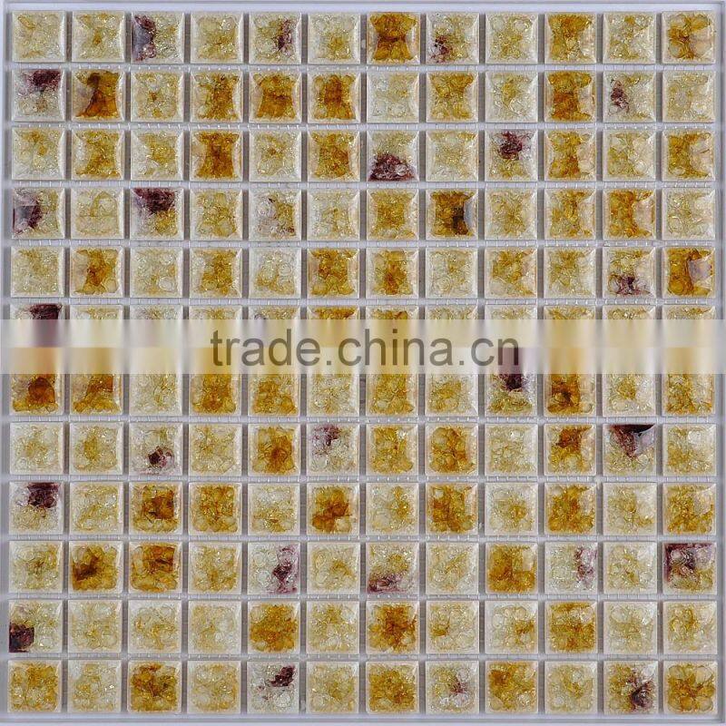 New Design Ice Crack MultiColor Ceramic Mosaic Tile