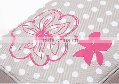 Portable zipper waterproof fashion cosmetic bag