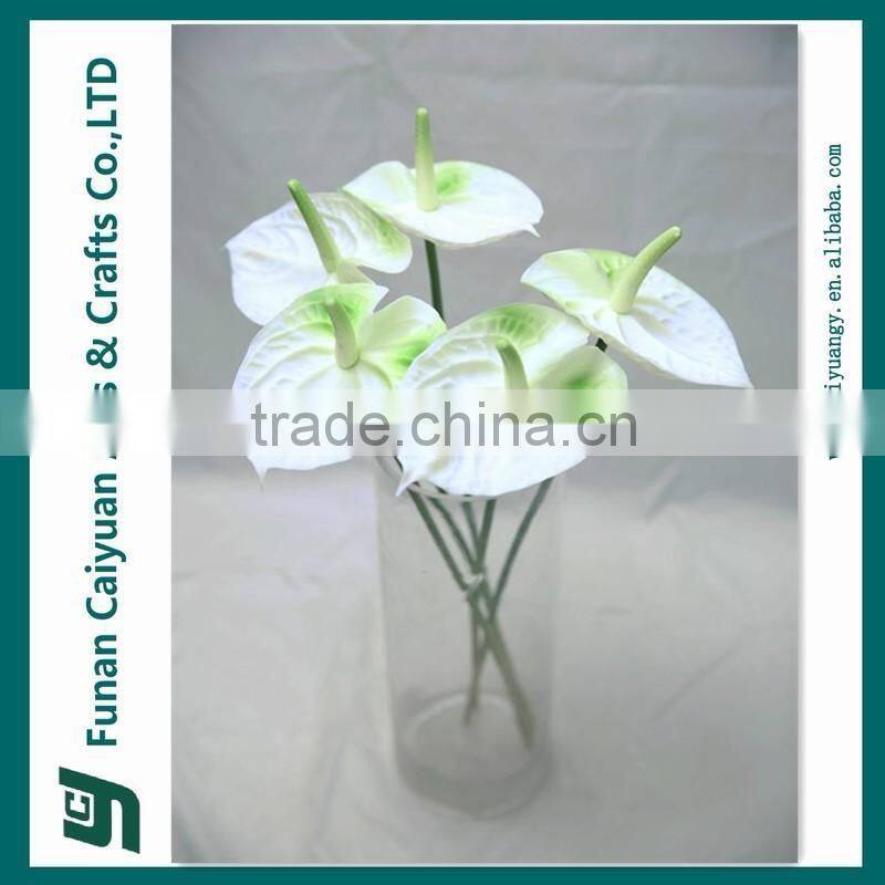 Anthurium real touch handmade decorative artificial flower
