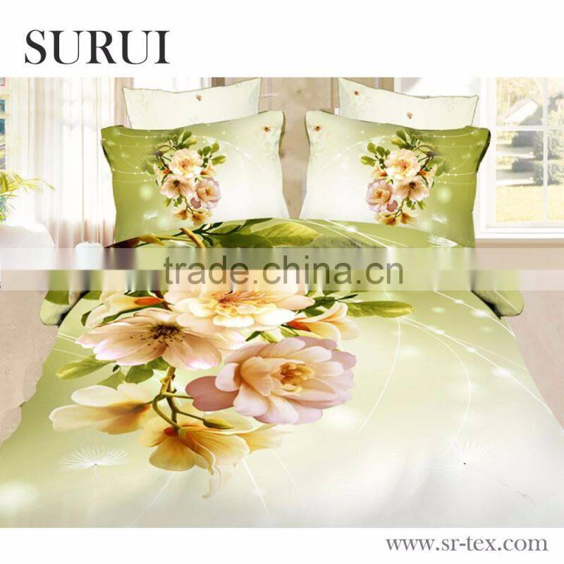 Factory price dolphin printed bedding set fabric