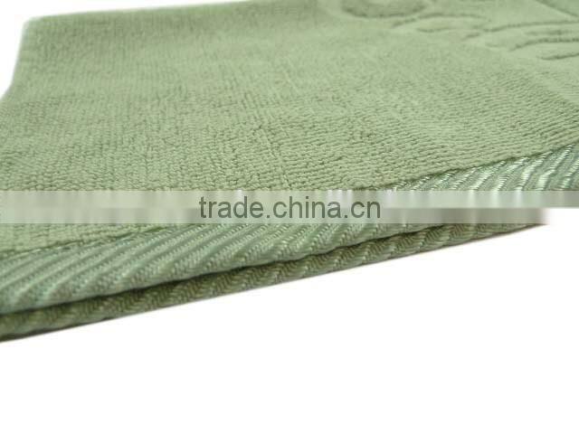 Cream Green Embossed Jacquard Tea Towel