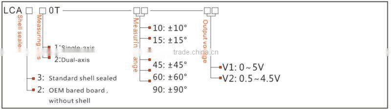 LCA310T Single Axis Cheap Inclinometer Analog Level Transmitter