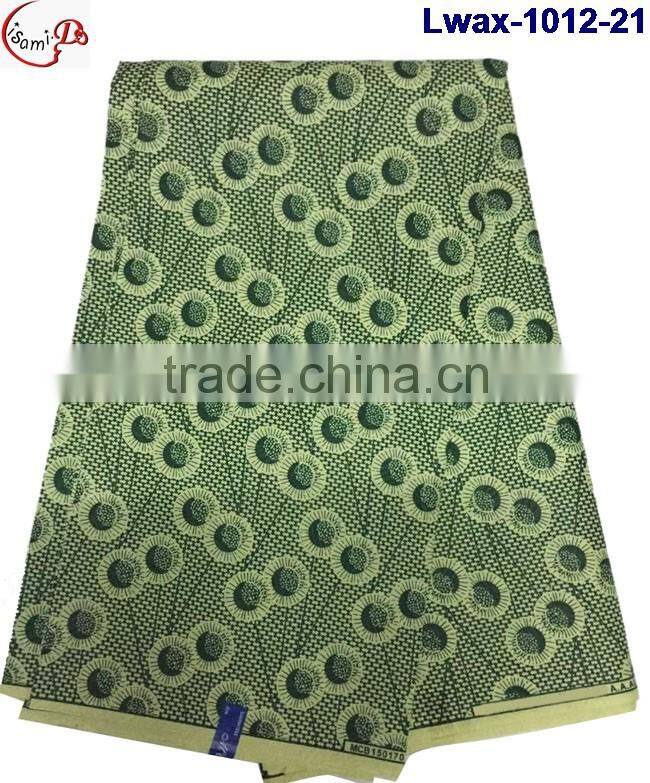 Lwax-1012-19 multicolor design African Jacquard style cheap wholesale african wax fabric