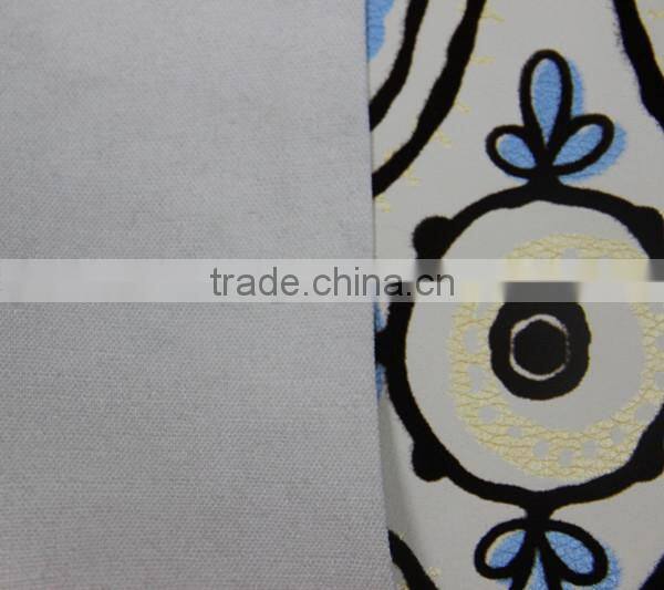 PU flocked leather for home furniture, sofa and bag usage, have many different design