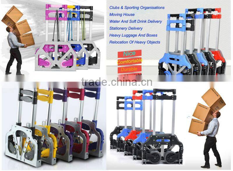 Lightweight aluminum Multi-function folding grocery shopping cart