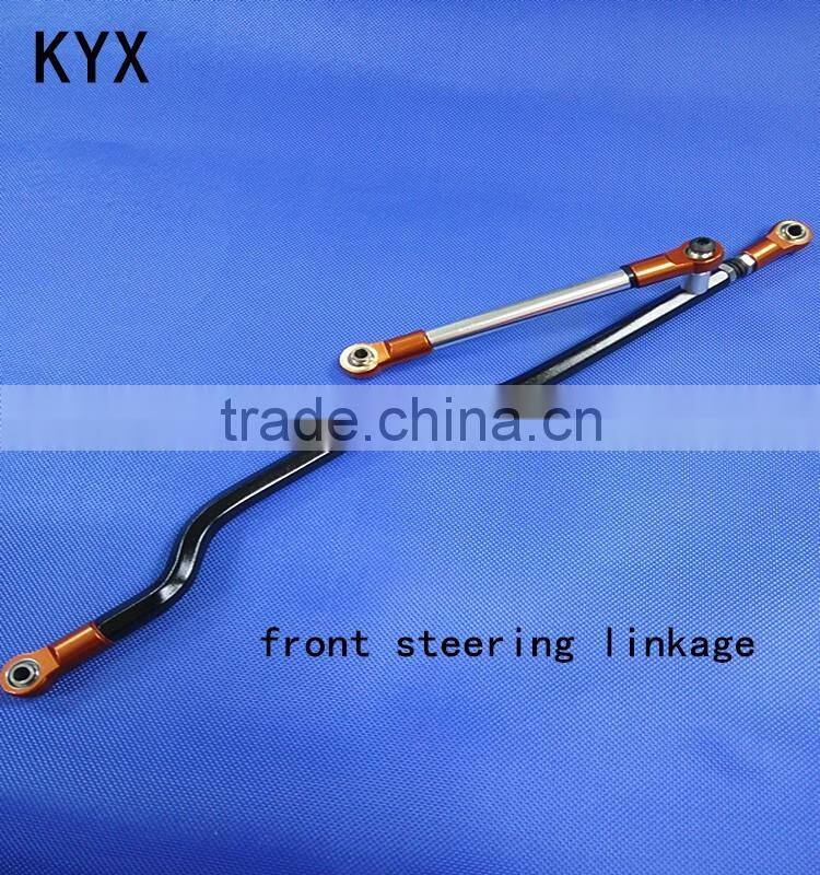 kyx rock climbing car billet machined alloy front steering linkage for axial wraith