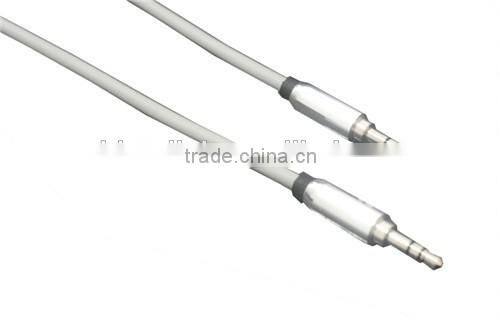 3.3-Feet 3.5mm Braided audio cable, Male to Male Stereo Aux Cable with Premium Metal, for Smartphones, Tablets and MP3 Player, R