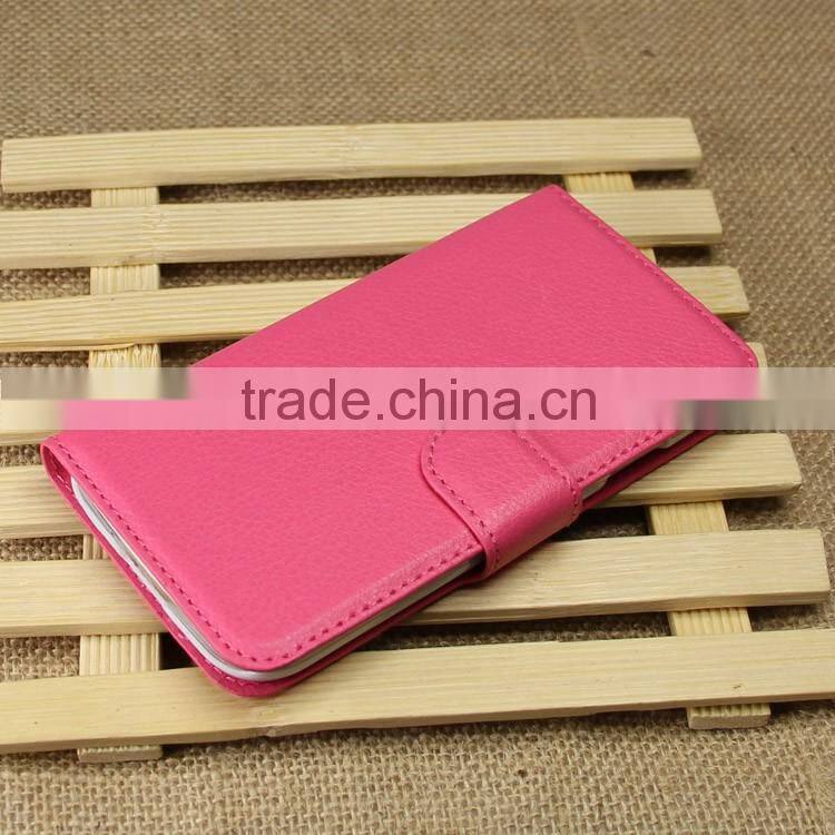 Wholesale Folio Stand Case for Samsung GALAXY S4 i9500 PU Leather Flip Cover with Wallet