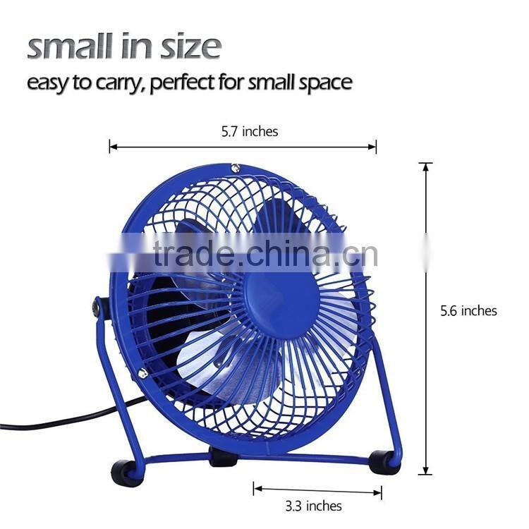Electric metal portable office desk USB mini fan cooler