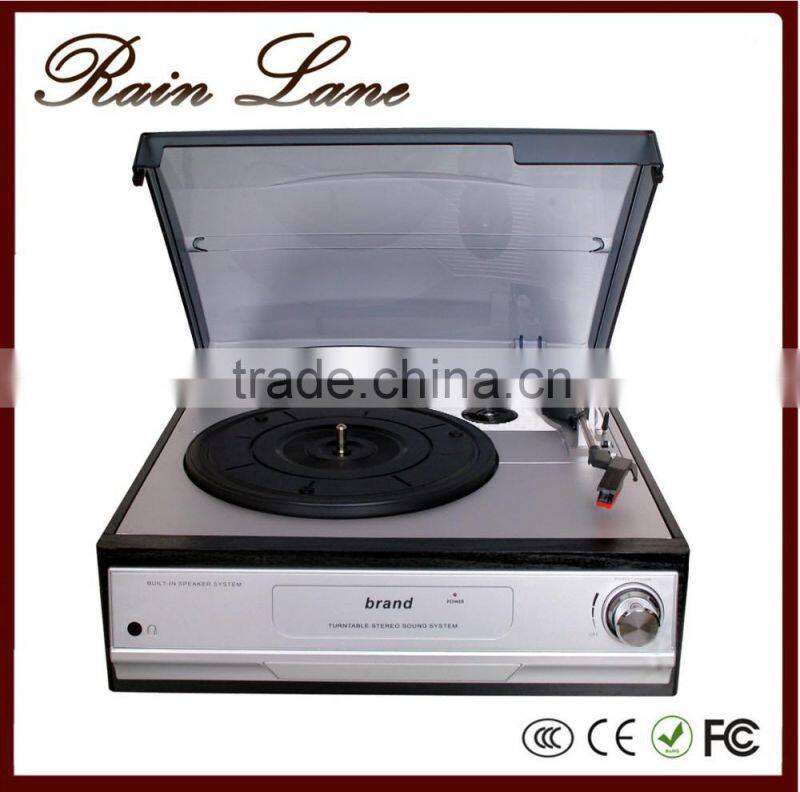 Rain Lane Radio turntable built In Speakers lp vinyl record player