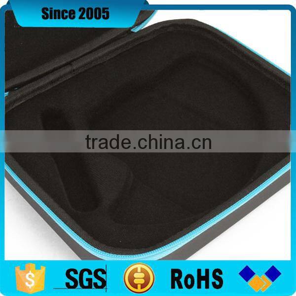 PU leather waterproof eva zipper packing case with printing logo