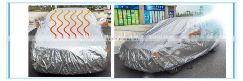 Silver Polyester Car Cover/car protective cover shelter super quality