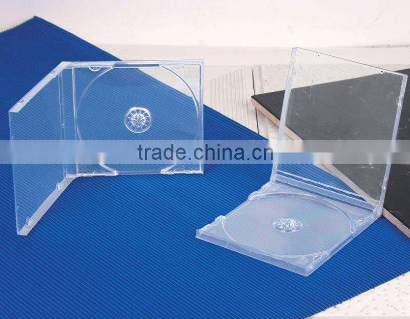 Standard 10.4mm Single PS Short Jewel CD Case With Clear Tray