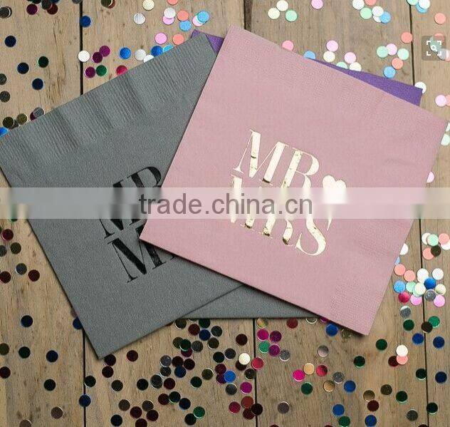 Eco-friendly square party paper napkin