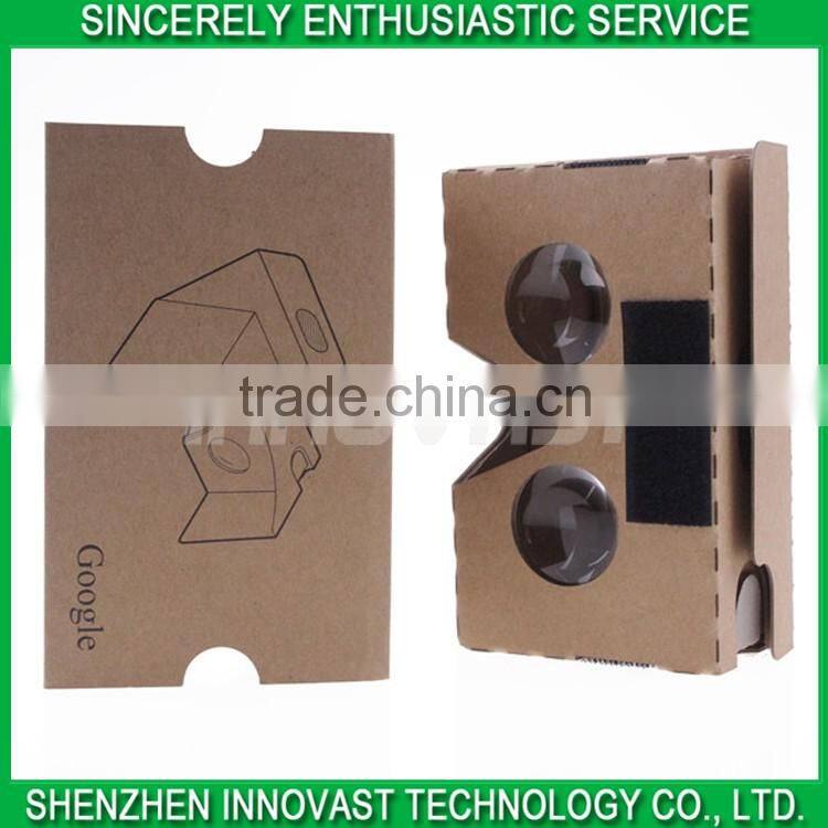 Logo Customized Cardboard Google Paper VR Box 2.0 3D Glasses For Adult Movie