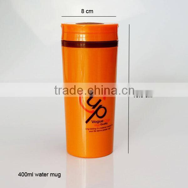 400 ml Food Grade PP Plastic Vacuum Bottle With Tea holder