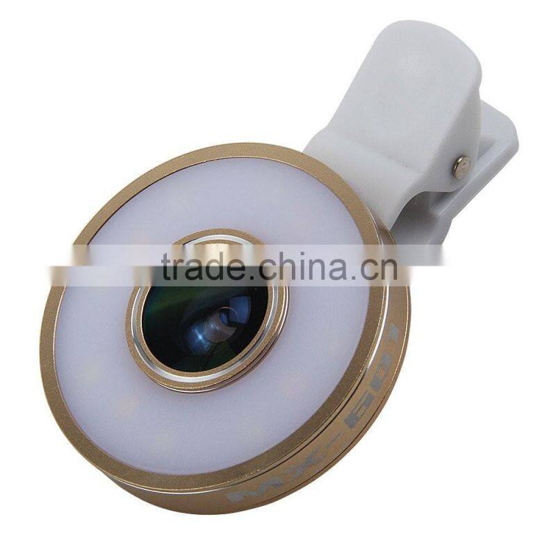 Manufacturers Looking for Distributors Universal Clip 6in1 Fisheye led Lens + Wide Angle + Macro Lens for Smartphone