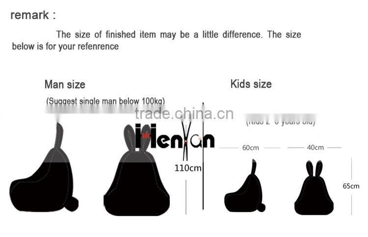 custom printed adult cartoon classy-k kids bean bag