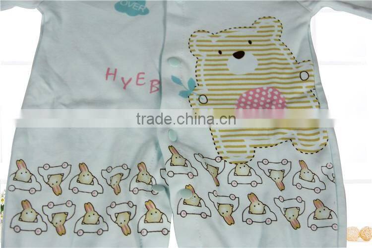 2016 new design hot sale promotional words printing baby romper cute baby clothes