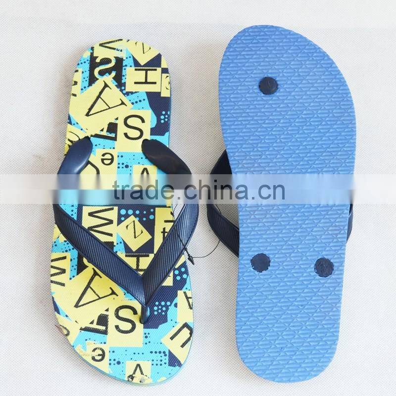 2016 new arrival EVA boys flip flops beach slippers