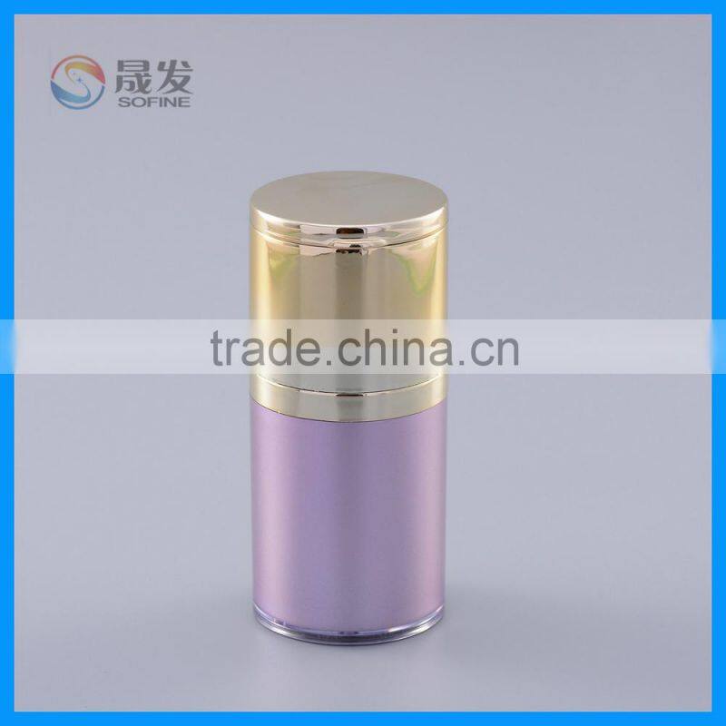 Flip cosmetic liquid foundation bottle