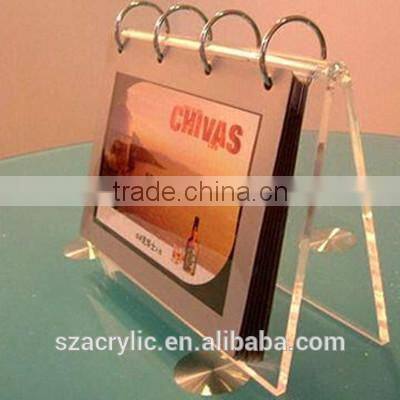 2016 cute desktop calendar with acrylic stand