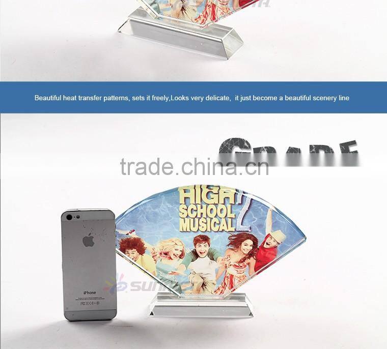 2016 Best Souvenir Gifts Fan-shaped Crystal