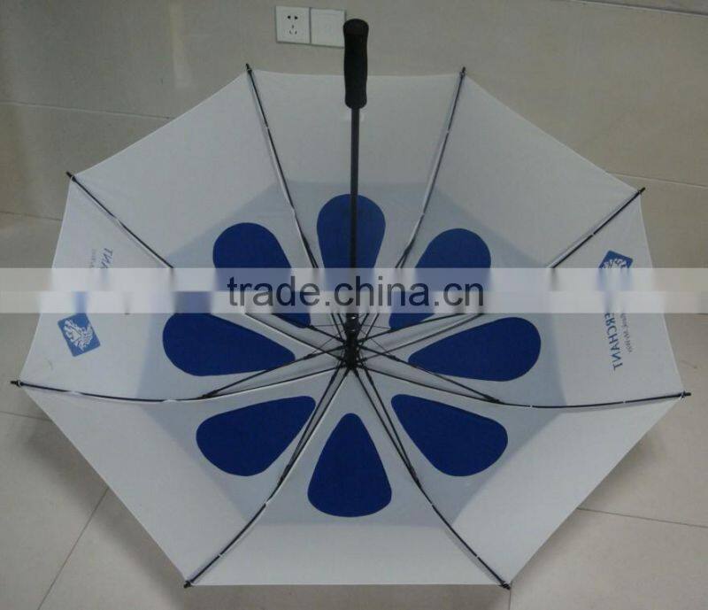 Double canopy golf umbrella, two layer umbrella,windproof umbrella