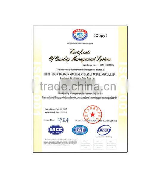 best polyurethane foam sandwich panel machine line in China