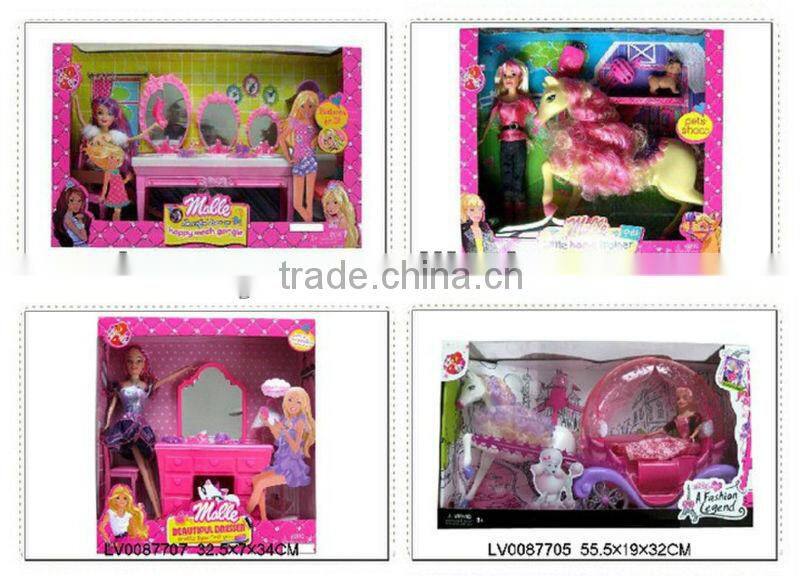 2013 New Fashion High quality 8 inch Vinyl doll set as gift for children/kids play with EN71 LV0086557
