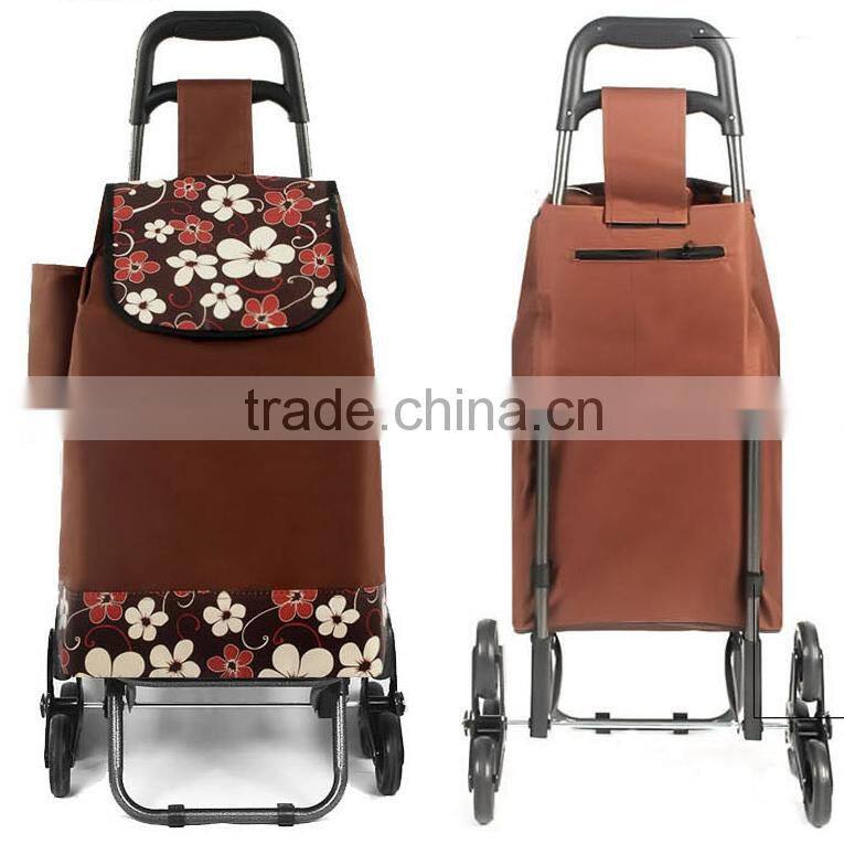 classic six wheels folding shopping trolley