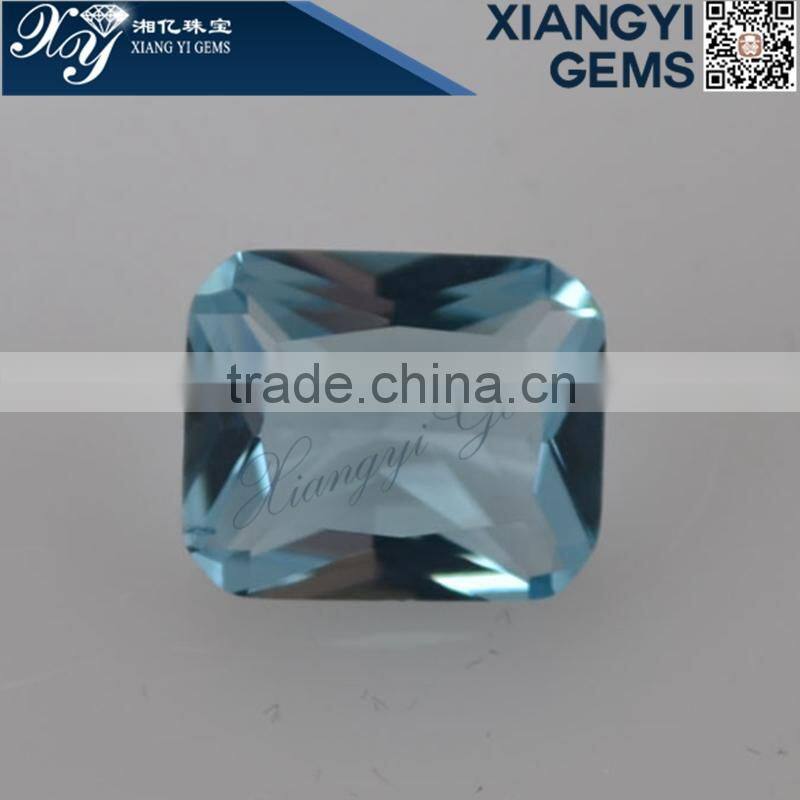 2015 blue 10*12 mm amazing cutting SPINEL GEMS for wholesales peice made in China