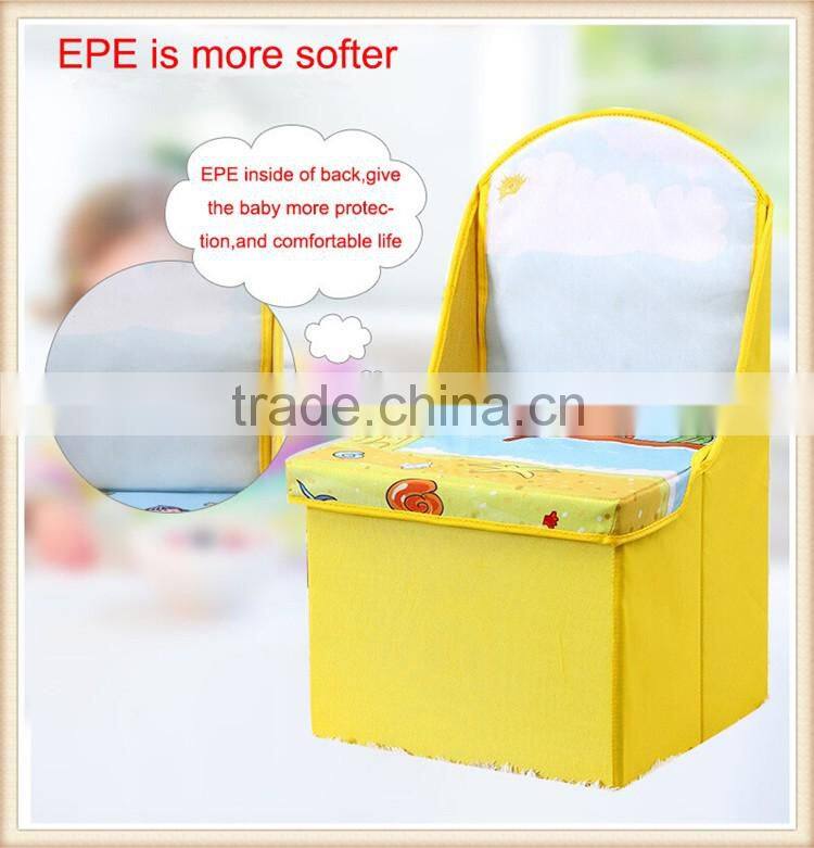 Children cartoon storage stool, folding kids chair