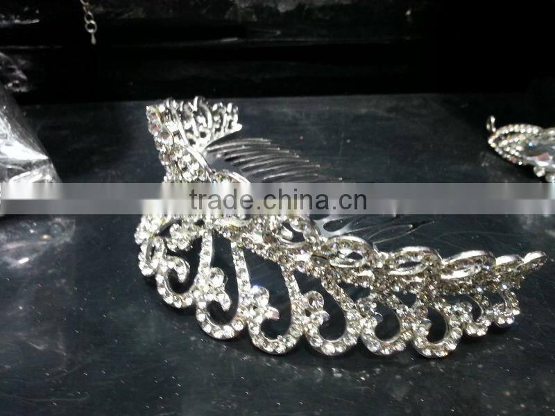 High quality crystal hair combs