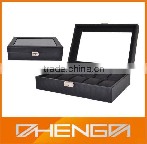 Best Sell custom made empty classic wooden watch boxes with different insert (ZDS-F250)