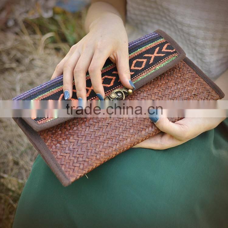 2016 latest straw bags beach new arrival beautiful handbag thailand handmade woven bag