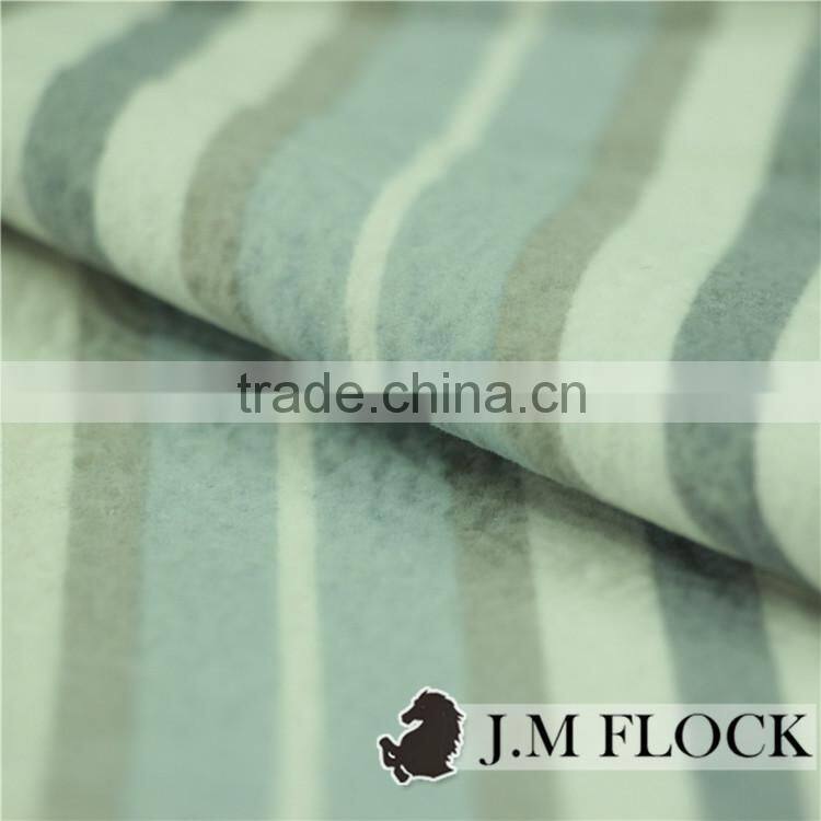 Anti-Static flame retardant flower pattern sofa fabric with flocking